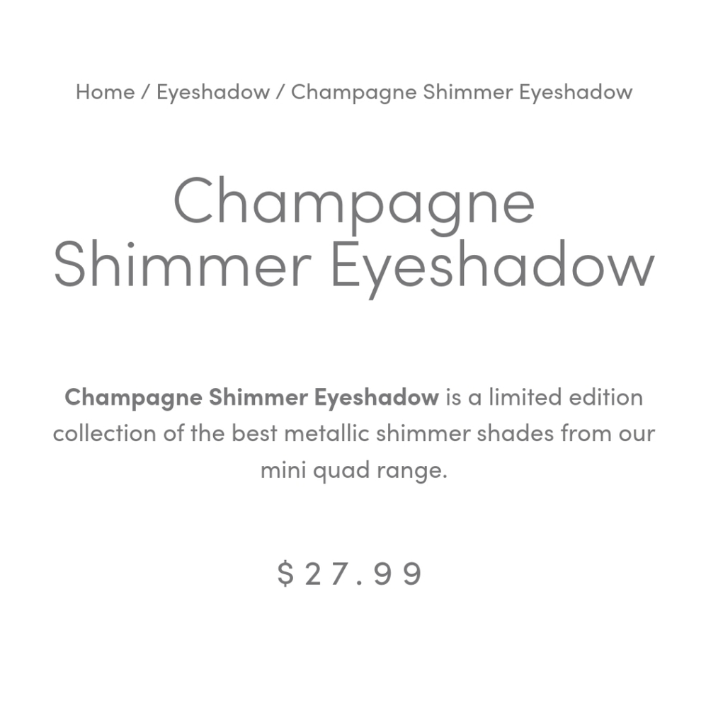 5/$25 🆕️ORYZA Beauty Champagne Shimmer Eyeshadow - Picture 3 of 7